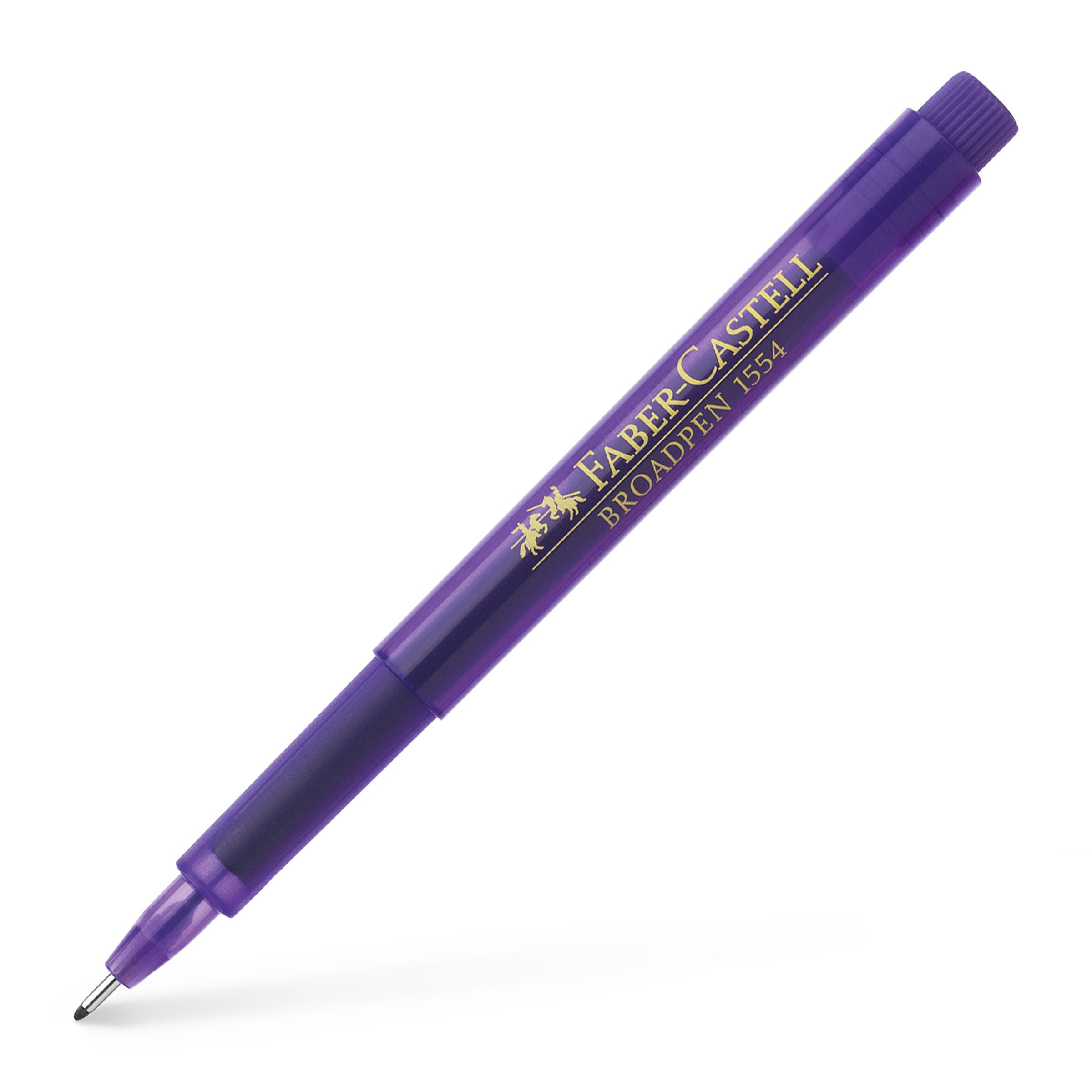 LINER 0.8MM VIOLET BROADPEN 1554 FABER-CASTELL LINER 0.8MM VIOLET BROADPEN 1554 FABER-CASTELL